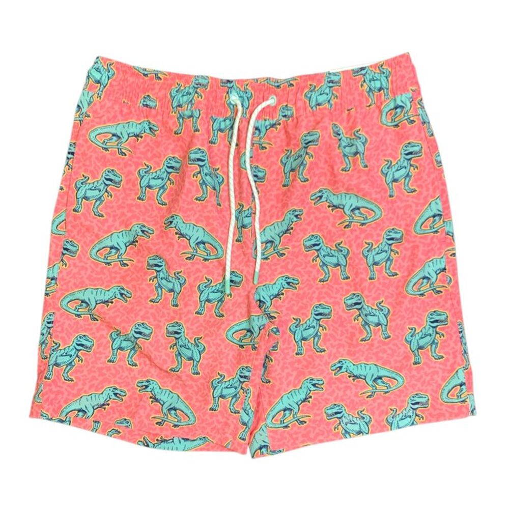 Member's Mark Mens Resort Swim Trunk, Performance Boxer Brief Liner - Dino